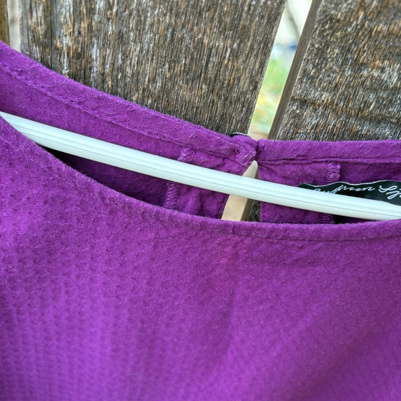 Gudrun Sjoden Textured Organic Cotton Oversized Lagenlook Dress Sz L - Picture 12 of 14